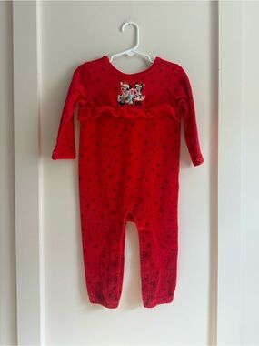 Baby Red Mickey & Minnie Kids One-Piece Romper